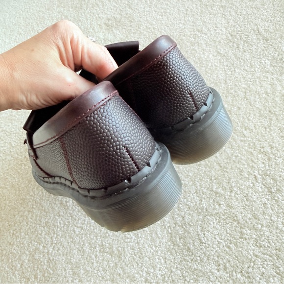 Dr Martens Adrian Snaffle Oxblood Pebble Leather Loafers - Picture 7 of 7